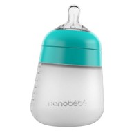 NANOBEBE Silikonska bočica Flexy, 270ml, tirkizna