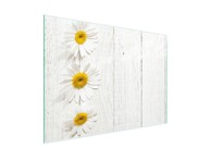 TMK Staklena zaštita za štednjak ili ploču za kuhanje 30 x 22 cm, drveni