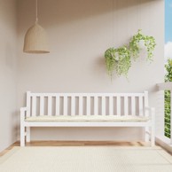 Jastuk za vrtnu klupu krem 200 x 50 x 7 cm od tkanine Oxford