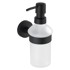 WENKO Mat crni stakleni zidni dozator sapuna 200 ml Bosio 