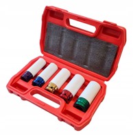 Set udarnih nasadnih ključeva za aluminijske felge 15-22 mm, dužine 1/2