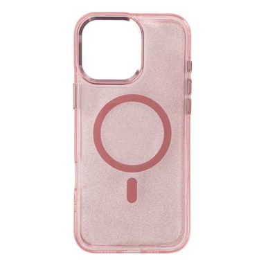 MG Maskica za iPhone 16 Pro, Glitter Magsafe, roza
