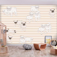 Foto tapeta Playful Dogs 100x70