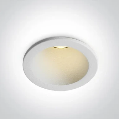 ONE LIGHT Stropna ugradbena svjetiljka 3w ww 230v ip20 dark light bijela dm10103j/w/w