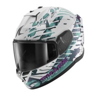 SHARK Kaciga D-SKWAL3 REPTAIA, white glitter