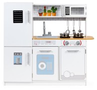 ECOTOYS Drvena dječja kuhinja s priborom PLK553
