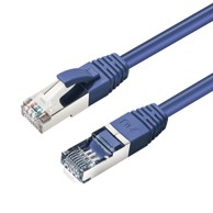 Mrežni spojni kabel, S/FTP, kategorija 6A, duljina 0,5 m, LSZH, plava
