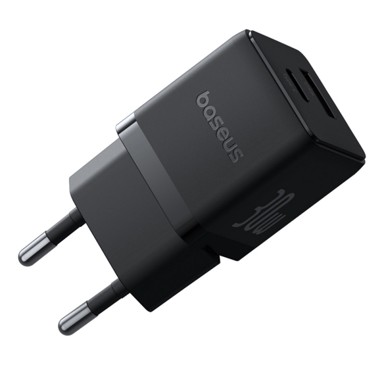 BASEUS Punjač Palm, zidni, 30W, USB-C + kabel, crni