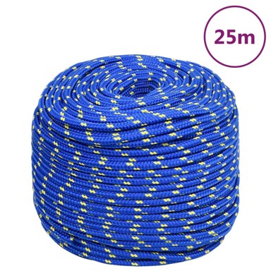 Brodski konop, plavi, 8 mm, 25 m, od polipropilena
