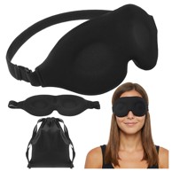 Maska za spavanje, 100% zamračenje - podesiva (24–60 cm)