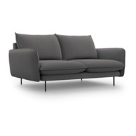 COSMOPOLITAN DESIGN Tamno siva sofa Vienna, 230 cm, 230x92x95 cm