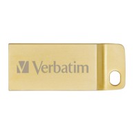 VERBATIM USB memorija, 64 GB, USB 3.2, metal, zlatna