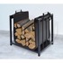KAMINER Stalak za drva 2-u-1 50,5 cm, crni