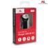 MACLEAN Automobilski USB punjač s kabelom MCE157, 2× USB, Quick Charge 3.0, srebrni, 1,5 m
