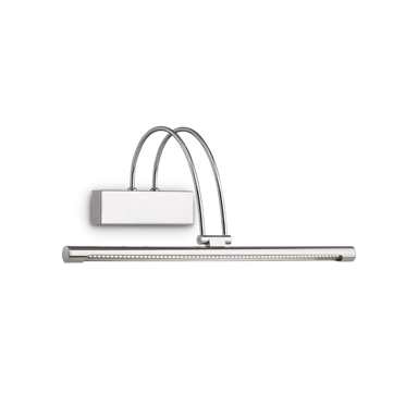 LED zidna svjetiljka Bow, D46, krom