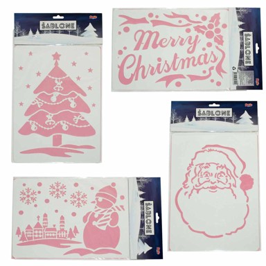 Šablone Set za oslikavanje prozora 6/1, sorto