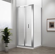 POLYSAN Tuš kabina EASY, pravokutna, sklopiva vrata, 1000 x 900 mm, lijeva/desna, prozirno staklo