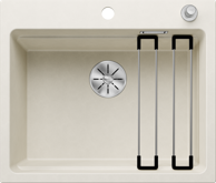 BLANCO Sudoper ETAGON 6 InFino  SILGRANIT inox nosači, s dalj. upr. - nježno bijeli