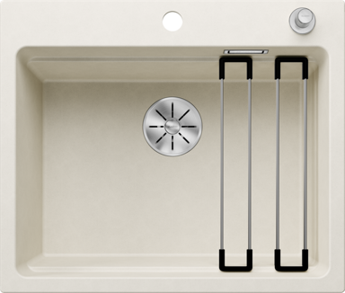 BLANCO Sudoper ETAGON 6 InFino  SILGRANIT inox nosači, s dalj. upr. - nježno bijeli