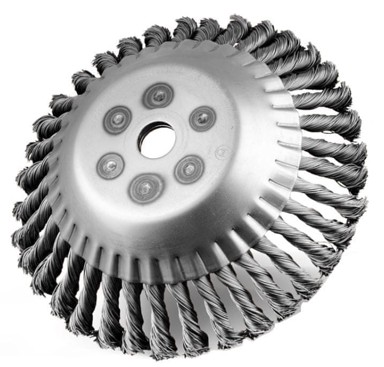 Čelična četka za trimer sa spiralnom žicom SZ TK200/2S, otvor 25,4 mm, Ø 200 mm