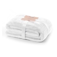 DECOKING Bijeli pokrivač od mikrovlakana Mic, 160x210 cm