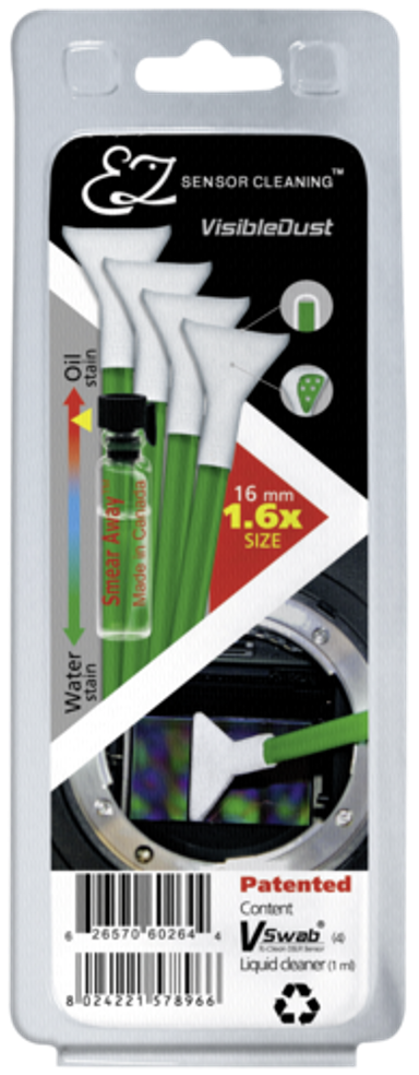 VISIBLE DUST EZ Set za čišćenje senzora Smear Away 1.6, zeleni