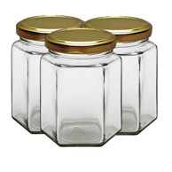 VETRO Staklenka Hexagonal 720 ml + poklopac 3/1