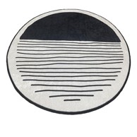 FOUTASTIC Crno-bež kupaonska prostirka Bomb