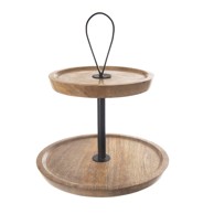 ORION Drven etažer Mango