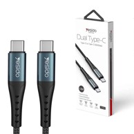 YESIDO Kabel CA-66, tip C na tip C, 60 W, 3 A, 1,2 m