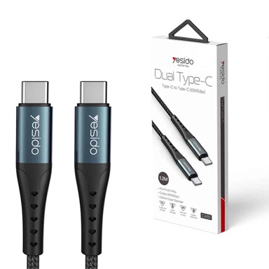 YESIDO Kabel CA-66, tip C na tip C, 60 W, 3 A, 1,2 m