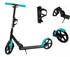 Sklopivi romobil za djecu i mlade kotači 200 mm visina 91–101 cm, crno tirkizna