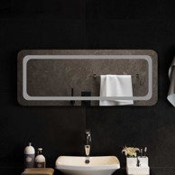 LED Kupaonsko ogledalo 100 × 40 cm, prozirno