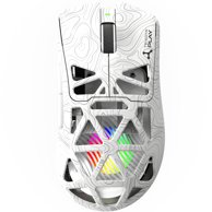 NOVA Gaming miš PLAY IAPETUS, bežični, PixArt PAW3311DB, 12800 DPI, HUANO, LED, bijeli