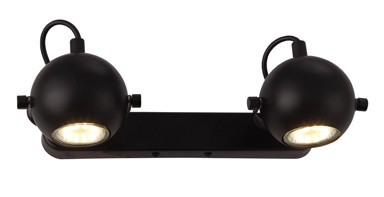 Dekorativna zidna rasvjeta W10129-2, 2xGU10, crna