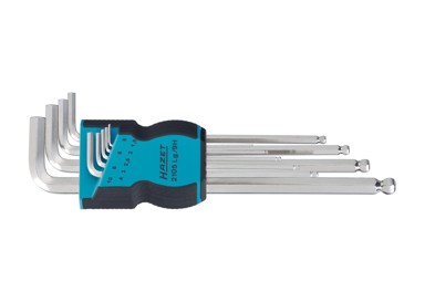 HAZET Imbus ključevi, garnitura s kuglom 1,5-10mm, 9 dijelni, 2105lg/9h