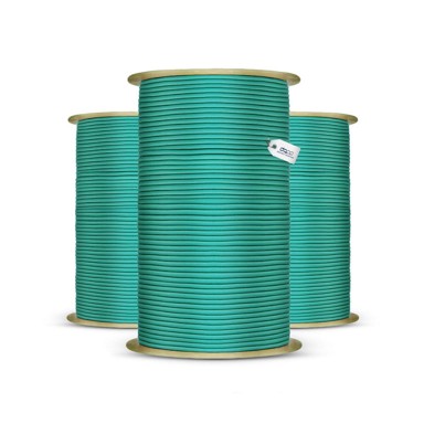 DQ-PP gumeno uže s kukama, 4 mm, 20 m, zeleno
