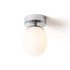 RENDL Stropna lampa, Meringue 11, opal staklo/krom, 230V, LED, G9, 9W, IP44, krom