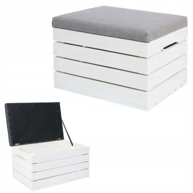 MALATEC Drveni tapecirani tabure, 50 cm, do 150 kg