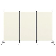Sobna pregrada s 3 panela krem-bijela 260 x 180 cm