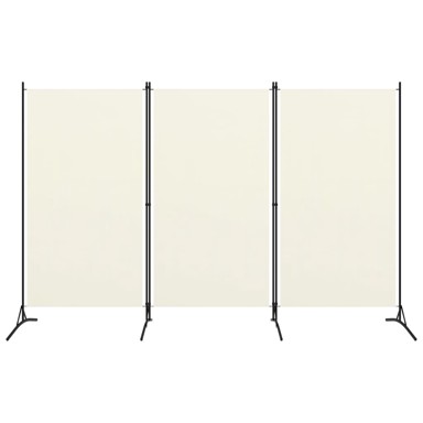 Sobna pregrada s 3 panela krem-bijela 260 x 180 cm