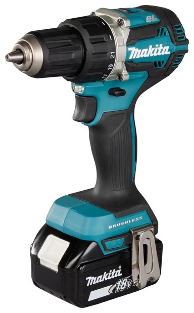 MAKITA Bušilica DDF484RTE, 2000 RPM, 1.2 kg, crna, plava