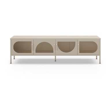 MARCKERIC Krem TV komoda 180x50 cm Tayra
