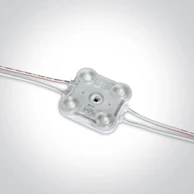 LED IP65 modul, 4x0.5W, 12V DC, 6000K, 50 kom, 10 m, DM7840D/D
