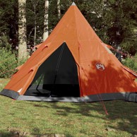 Šator za kampiranje Tipi, siva, narančasta, 4 osobe, 367 x 367 x 259 cm
