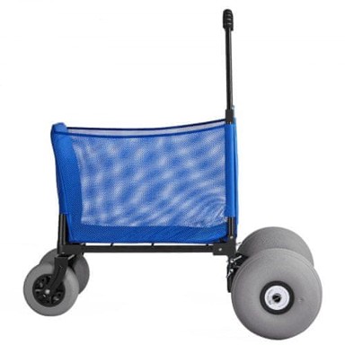 VEVOR Sklopiva kolica za plažu, 1065 x 760 x 845–1140 mm, crna