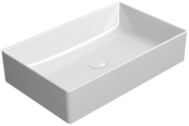 GSI KUBE X Umivaonik, 60x37 cm, nadgradni, ExtraGlaze, keramika, bijela