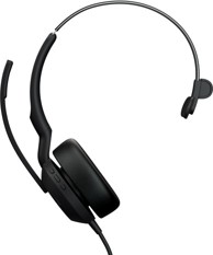 JABRA Slušalice Evolve2 50 UC, crne, on-ear, Mono, USB-A