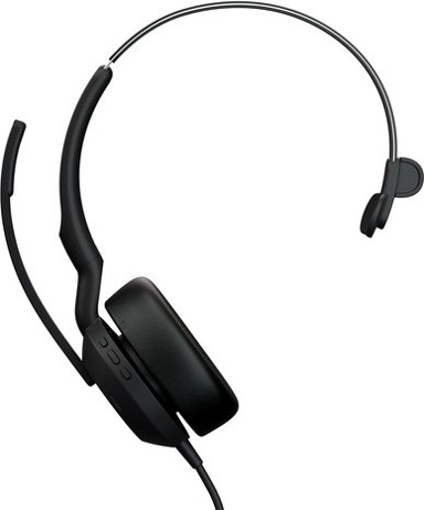 JABRA Slušalice Evolve2 50 UC, crne, on-ear, Mono, USB-A