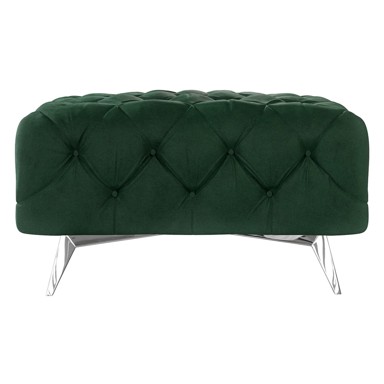 ROPEZ Tamno zeleni baršunast tabure Chelsea